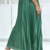 Longue Jupe Plissé Satiné Vert Très Chic -Default Template 5 longue jupe plisse satine vert tres chic