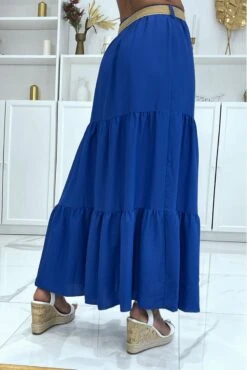 Longue Jupe Royale Style Bohème Chic Avec Magnifique Ceinture Effet Paille à Fermoir Rond -Default Template 5 longue jupe royale style boheme chic avec magnifique ceinture effet paille a fermoir rond 2