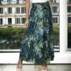 Longue Jupe Verte Avec Sublime Motif Feuilles -Default Template 5 longue jupe verte avec sublime motif feuilles