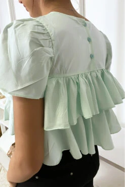 Top Court à Volants Vert D'eau -Default Template 5 top court a volants vert d eau 2